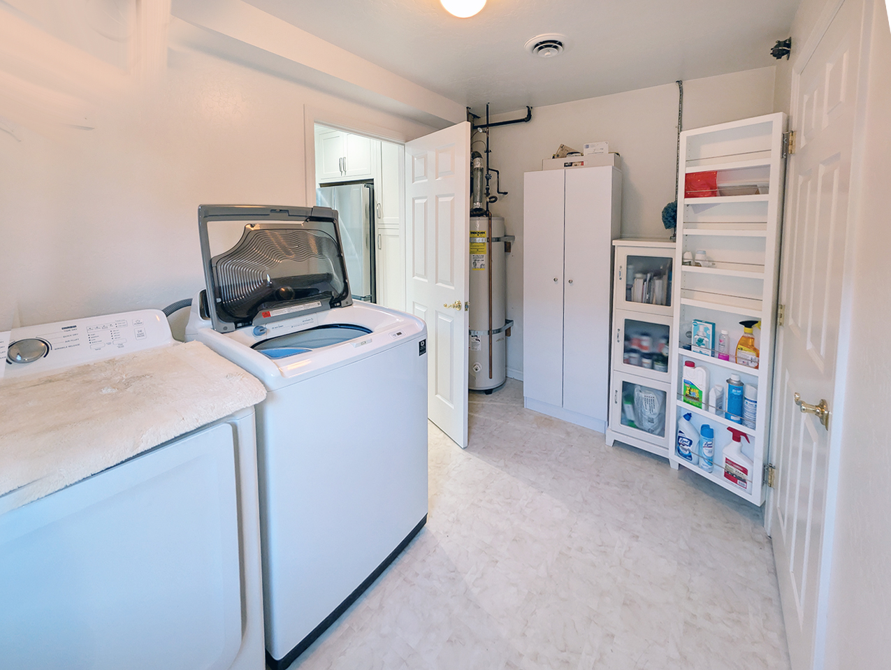Laundry/Pantry Room Off the Kitchen